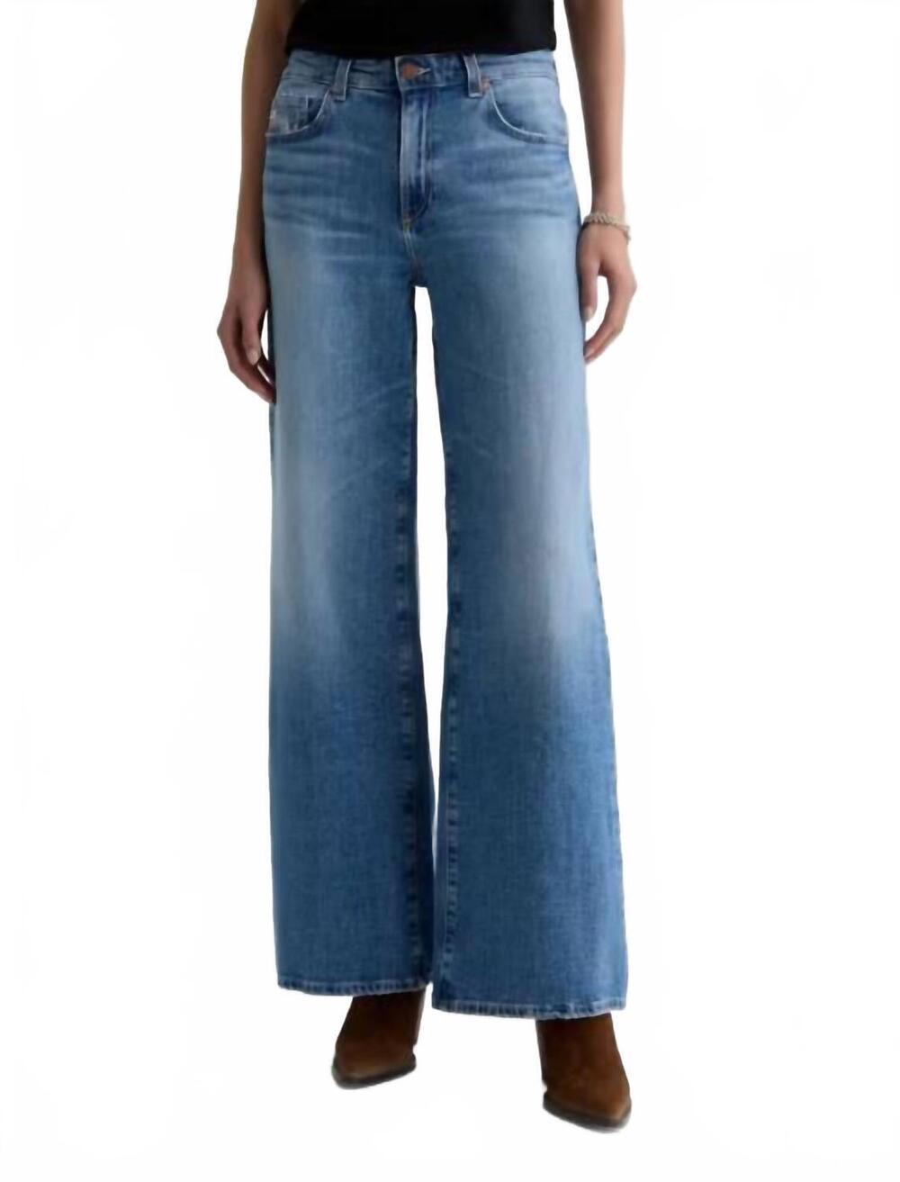 NEW AG JEANS saige high rise wide leg jeans in american west